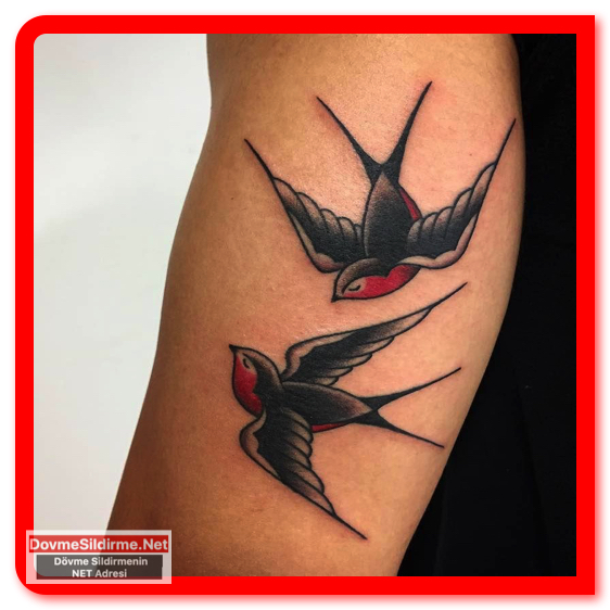 kırlangıç kuşu dövmesi modelleri, swallow tattoos 