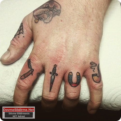 parmak üstü dövme modelleri, finger tattoos