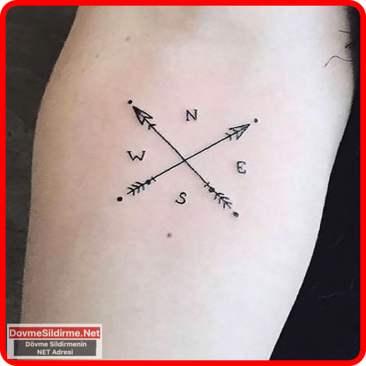 pusula dövmesi modelleri Compass tattoo